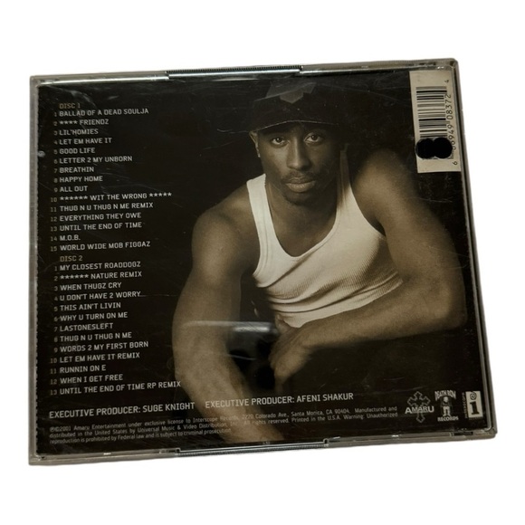 2PAC – UNTIL THE END OF TIME (2001) CD (2CDs) MADE‎ IN EU - Picture 3 of 8